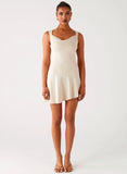 Dune Whisper Mini Dress Ivory