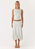 Katta Midi Skirt Vintage Stripe