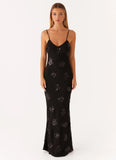 Need You Sequin Maxi Dress Black