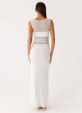 Sabre Maxi Dress White