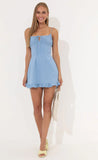 Corset Dress in Sky Blue