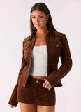 Taliyah Cord Jacket Walnut