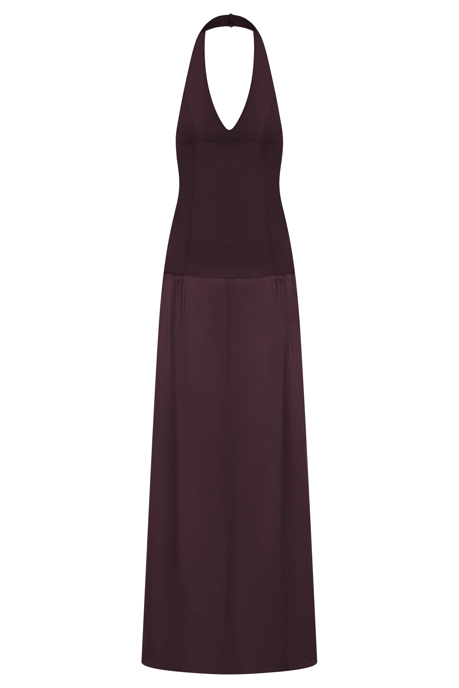 Maura Taffeta And Satin Maxi Dress Wine
