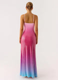 Ariaz Sequin Maxi Dress Ombre Reef