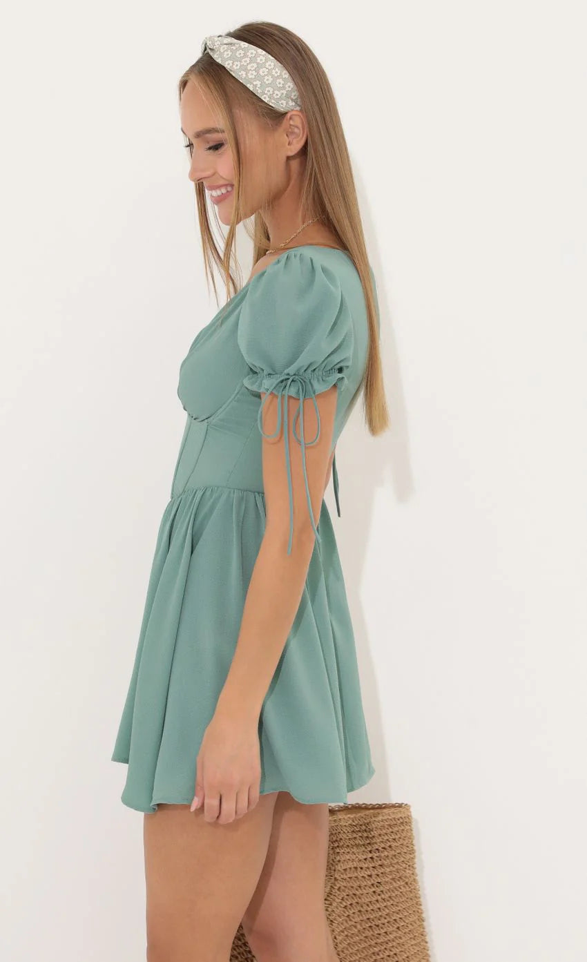 Corset Dress in Green