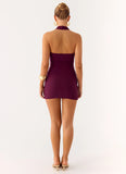 Vedetta Mini Dress Plum