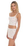 Eyelet Floral Two Piece Set in White