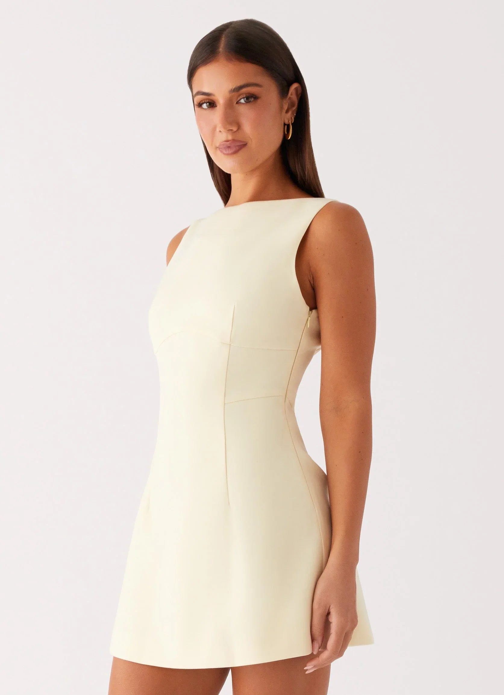 Lulita Mini Dress Buttercream Yellow