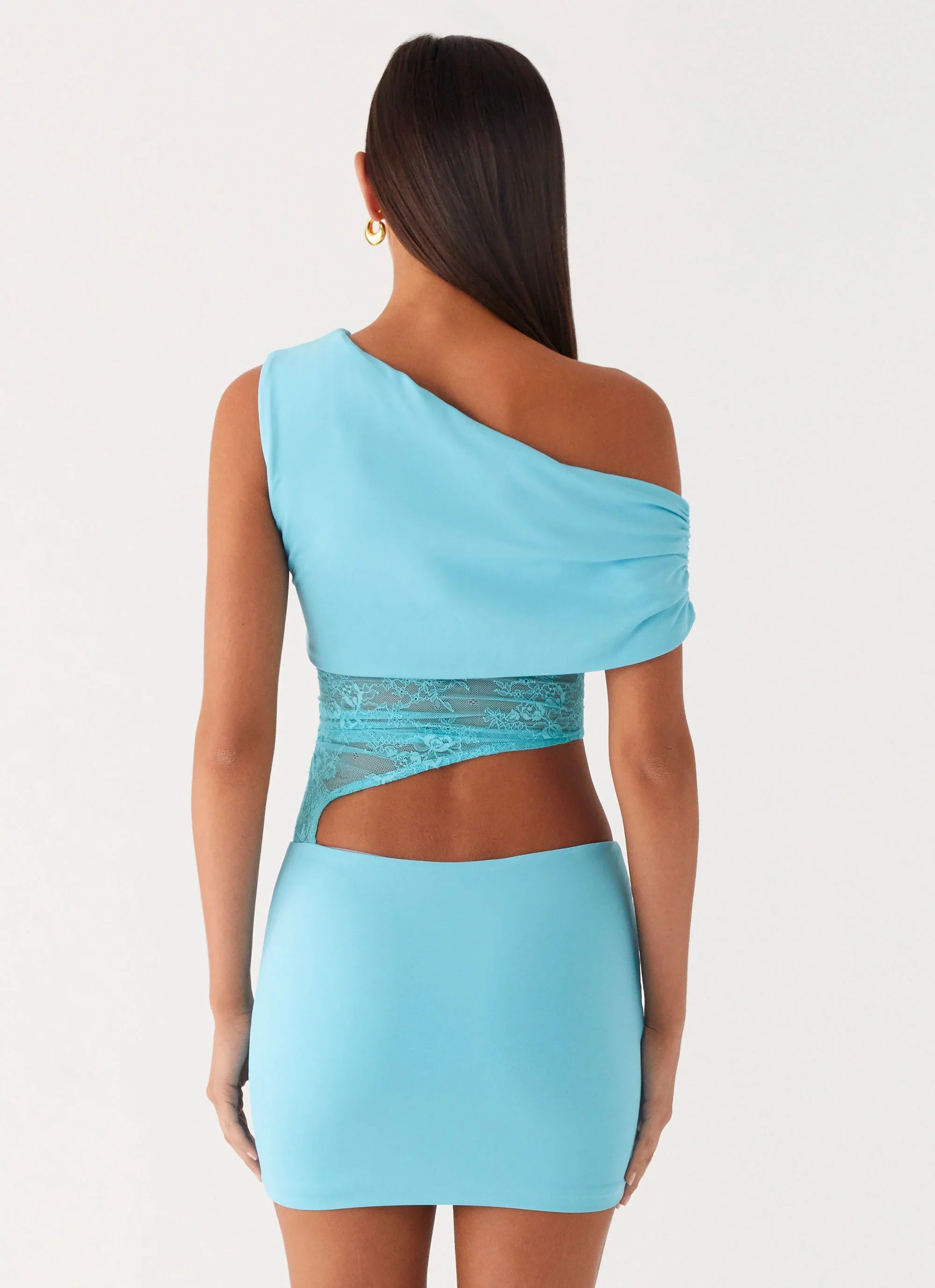 Love Motion Mini Dress Aqua Blue