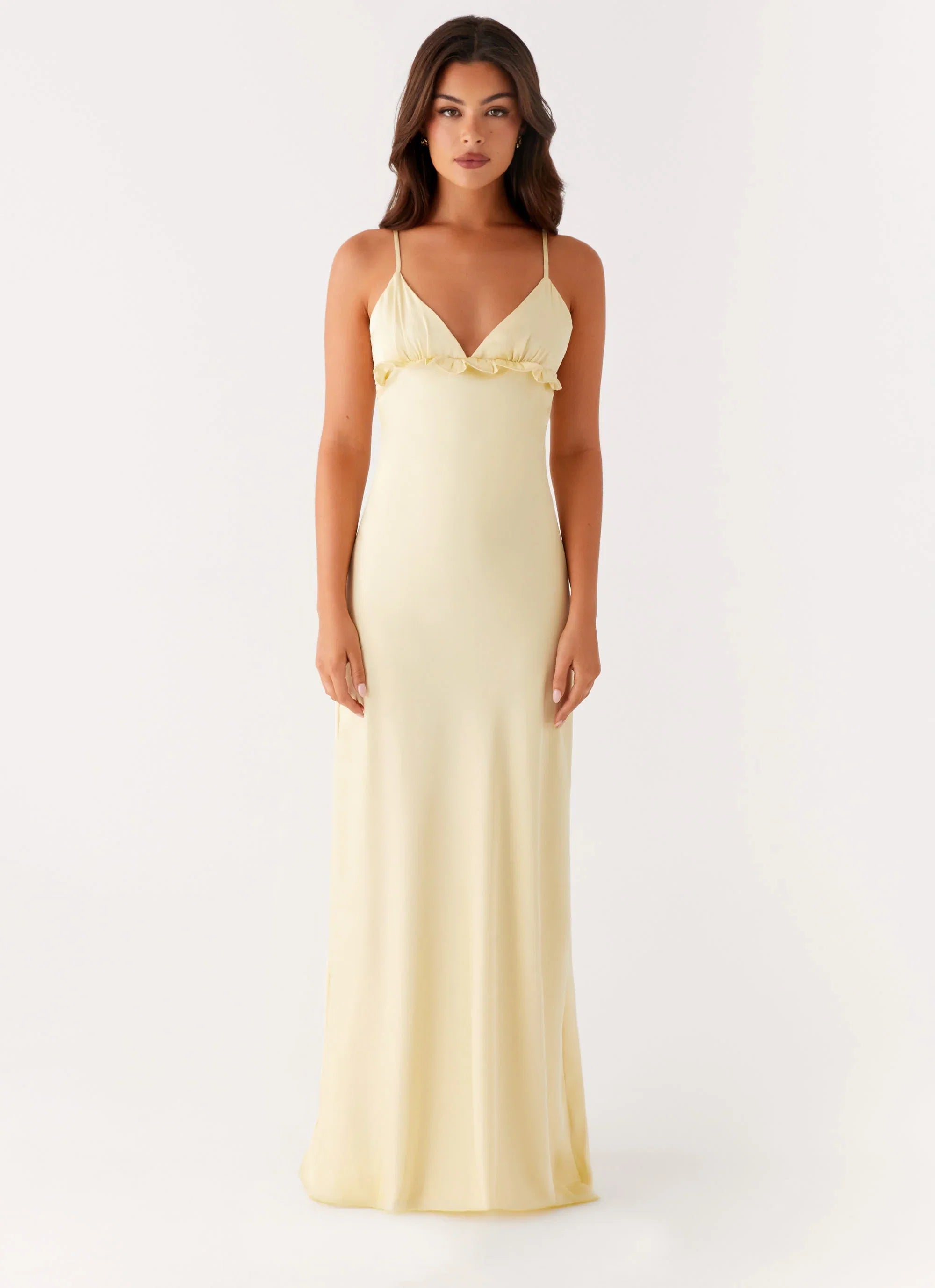 Elona Maxi Dress Baby Yellow