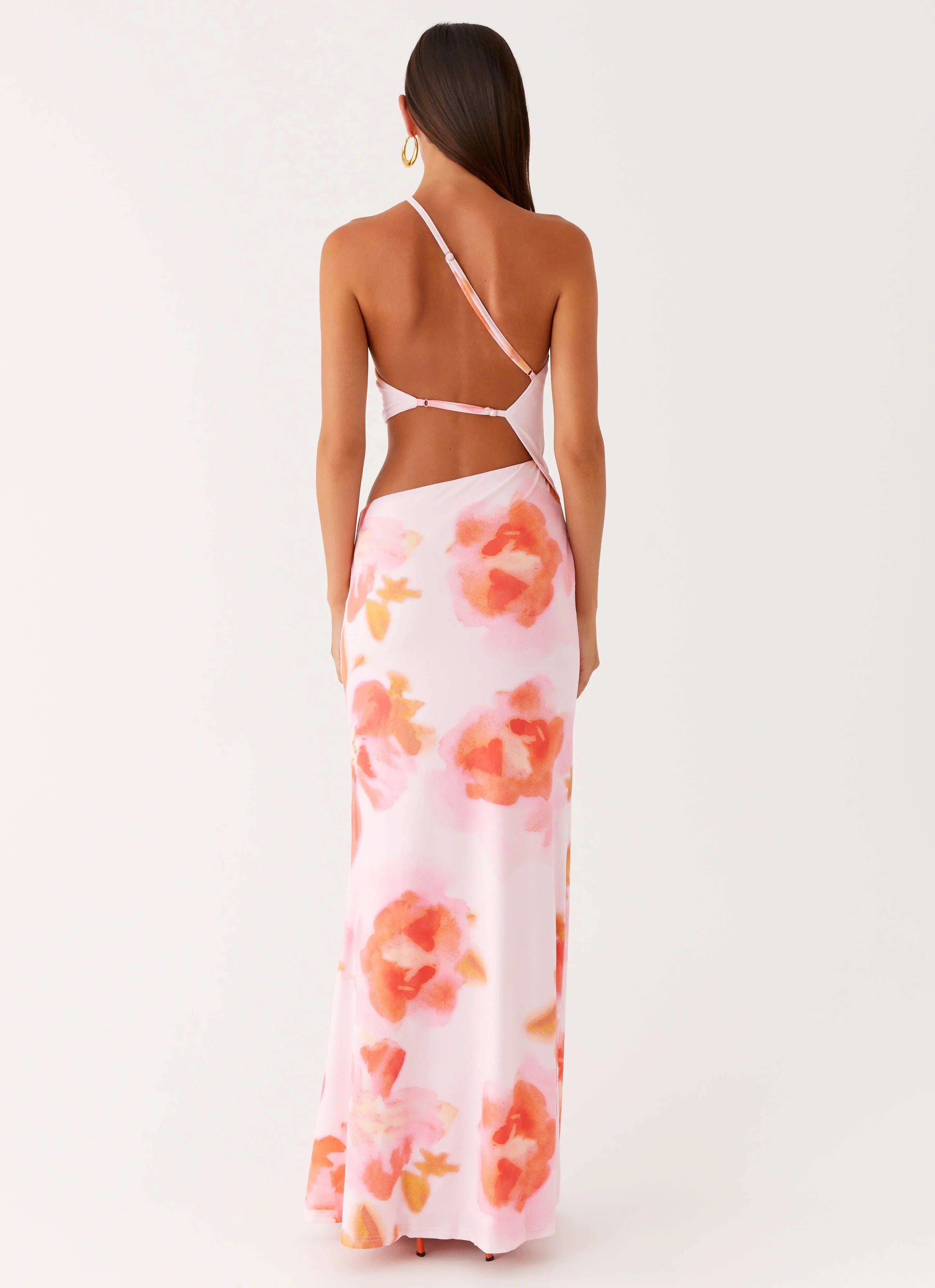 Riano Cut Out Maxi Dress Blushing Blossom
