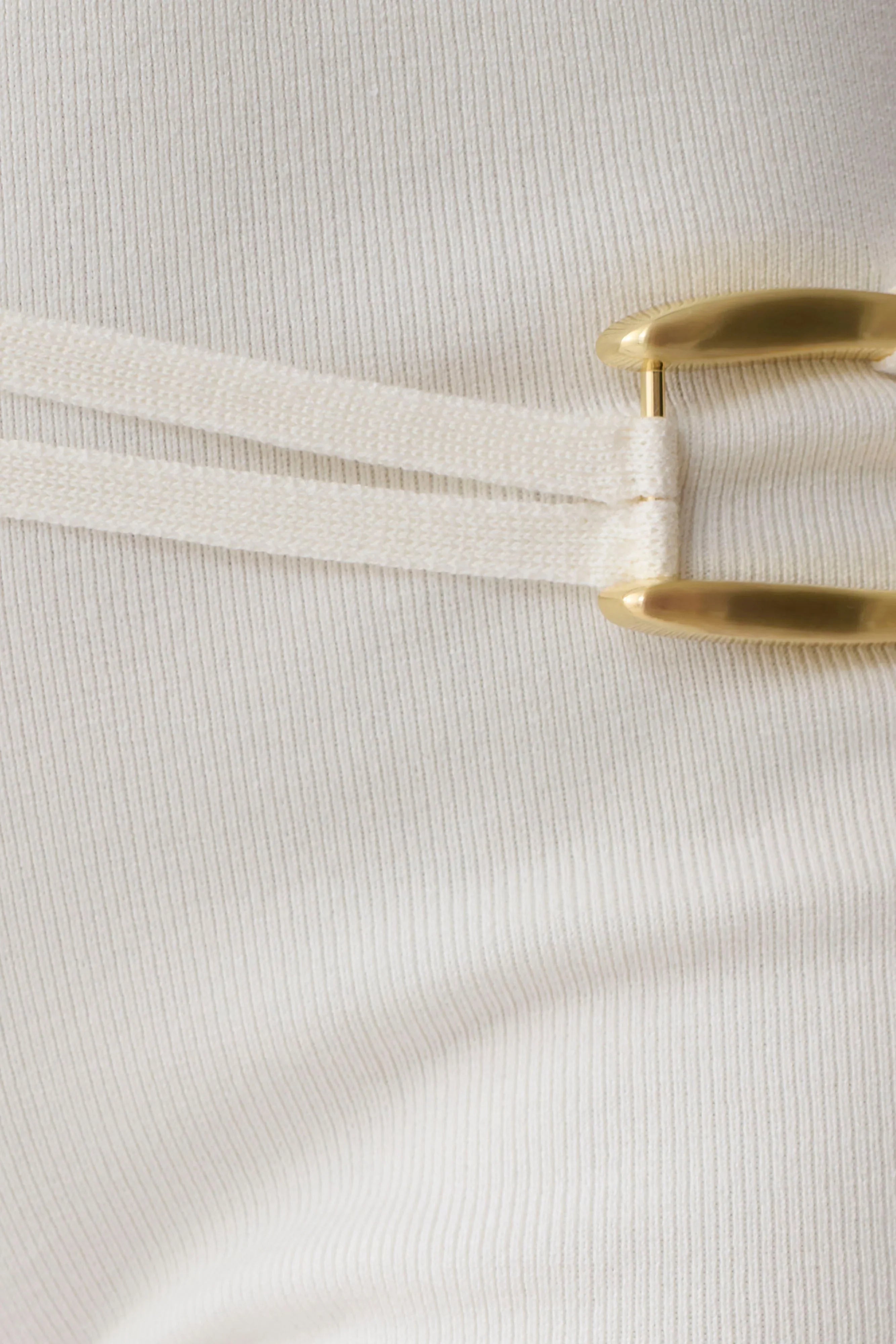 Dimitri Mini Knit Shorts With Belt Ivory