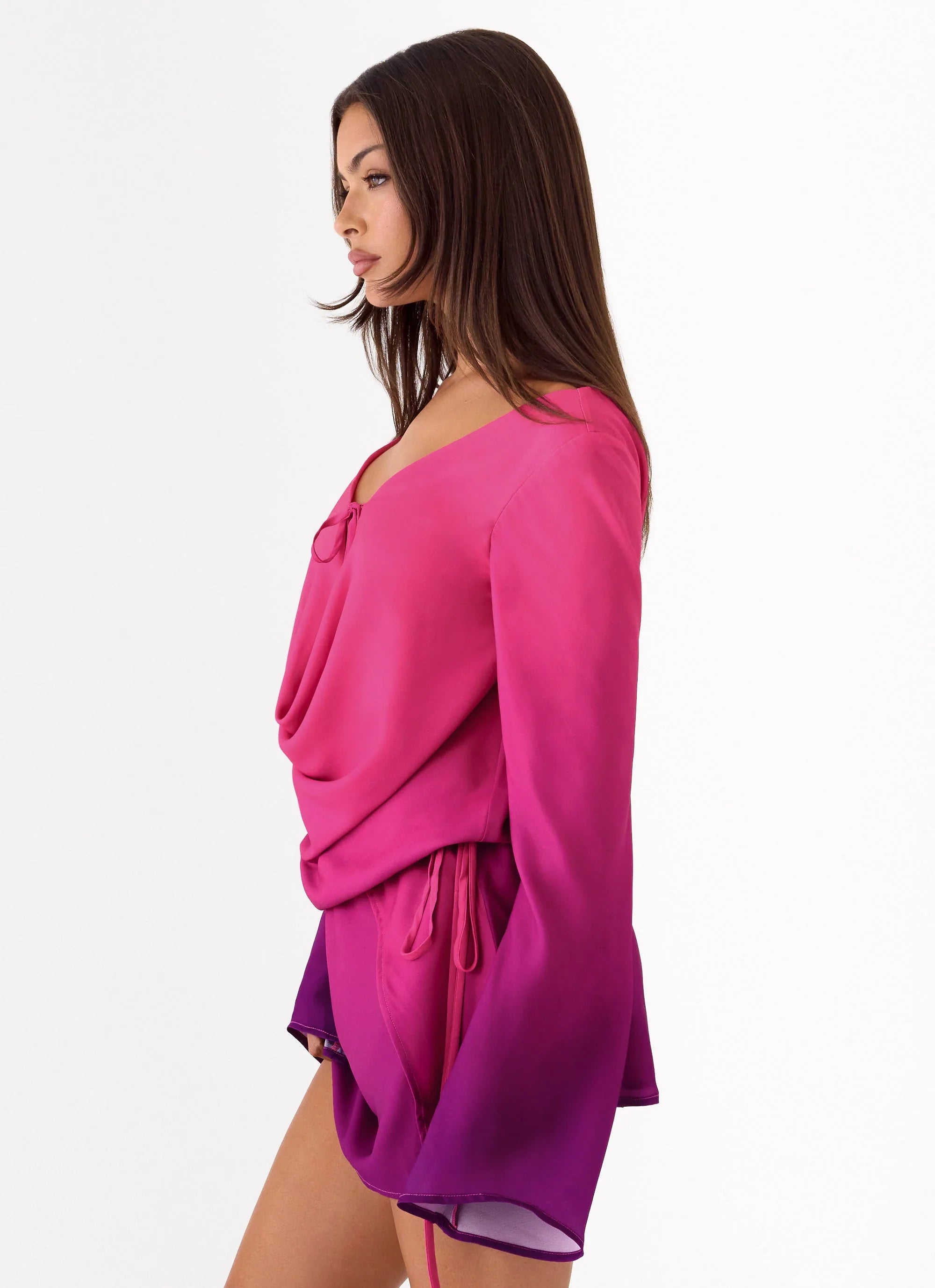 Rafaella Mini Dress Fuchsia Violet Ombre