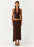 Kerrie Halter Top Chocolate