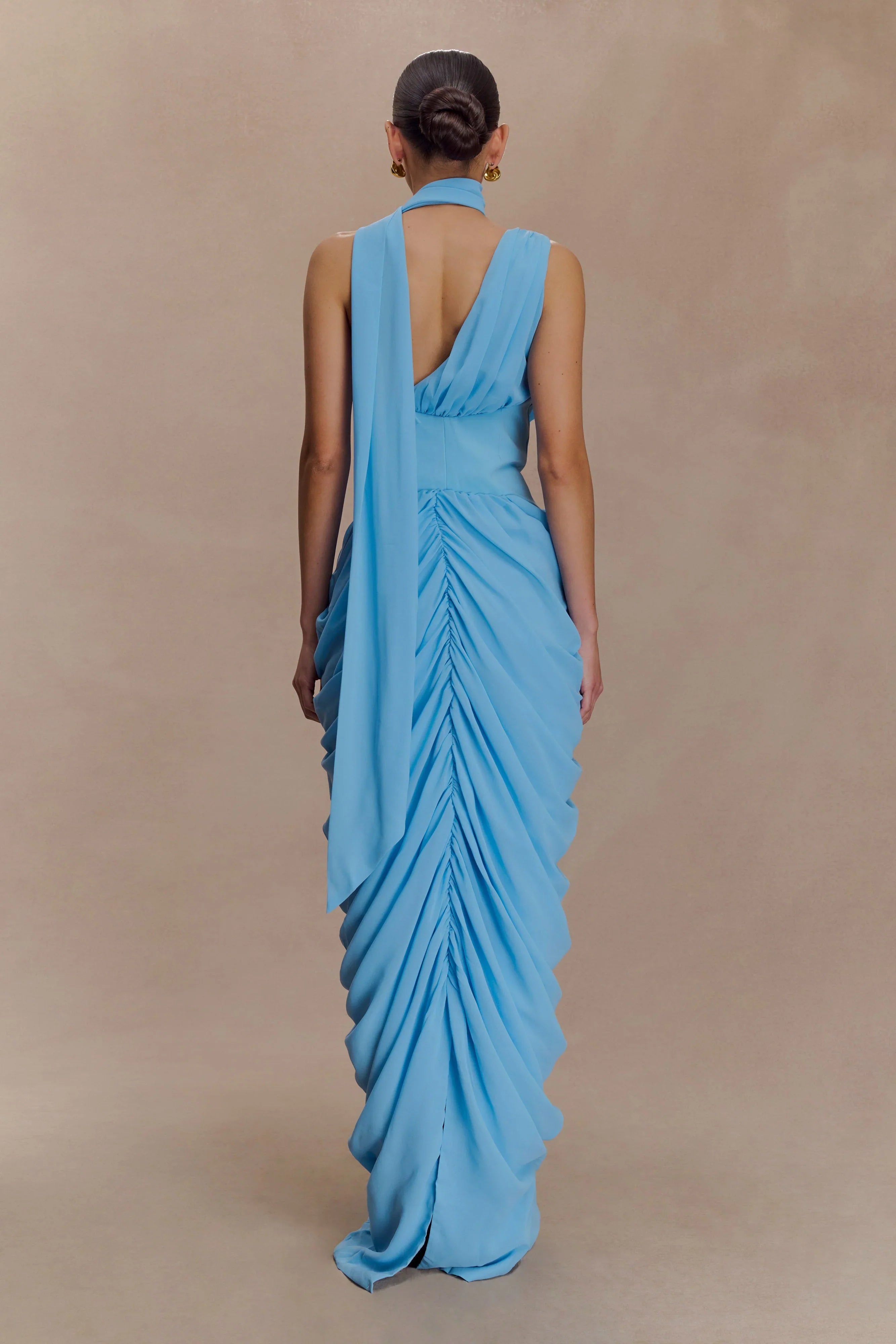 Alex Chiffon Maxi Dress Blue