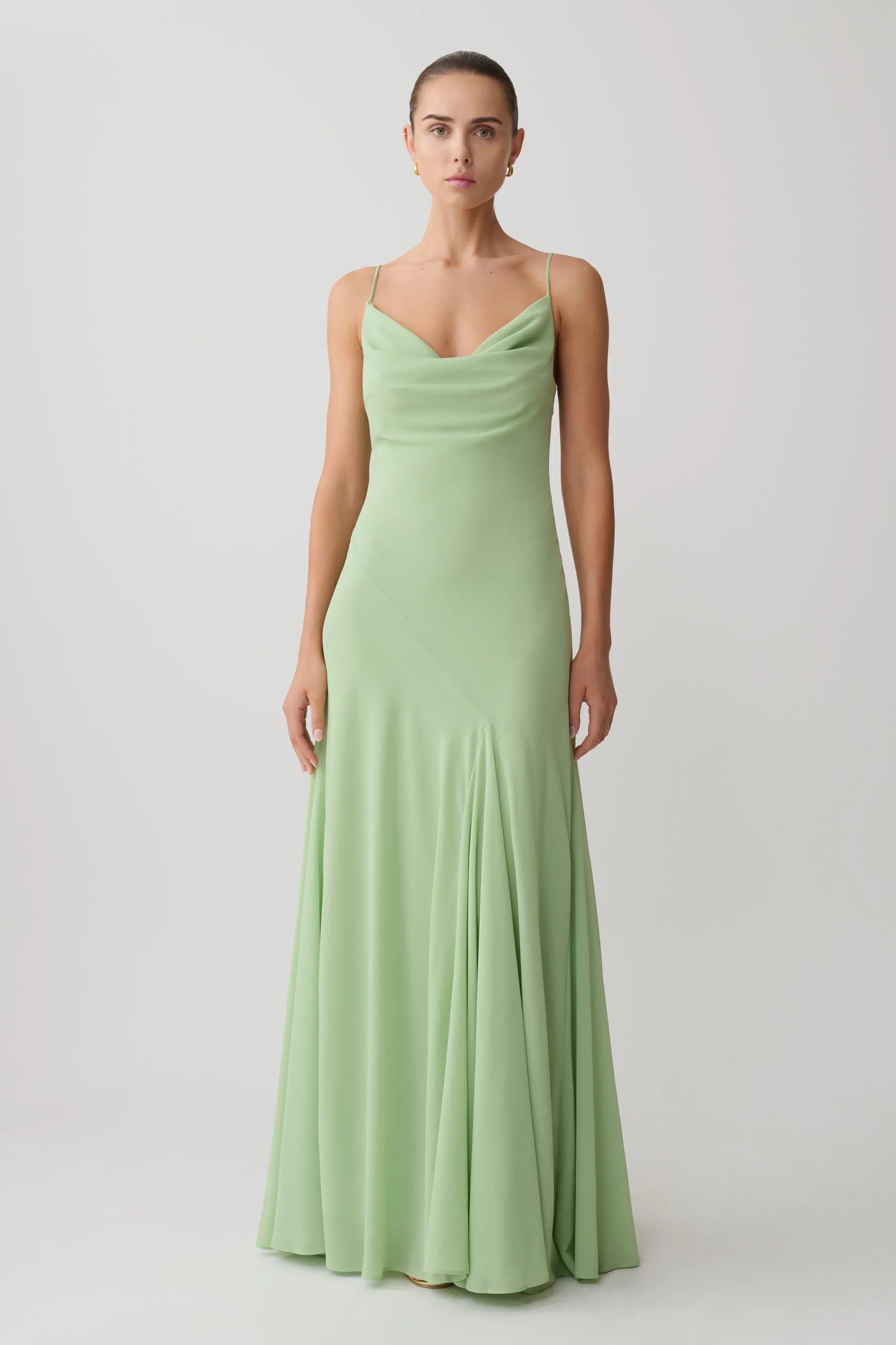 Aurelia Chiffon Maxi Dress Sage