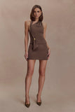Effy Suiting Mini Skirt Cacao Brown
