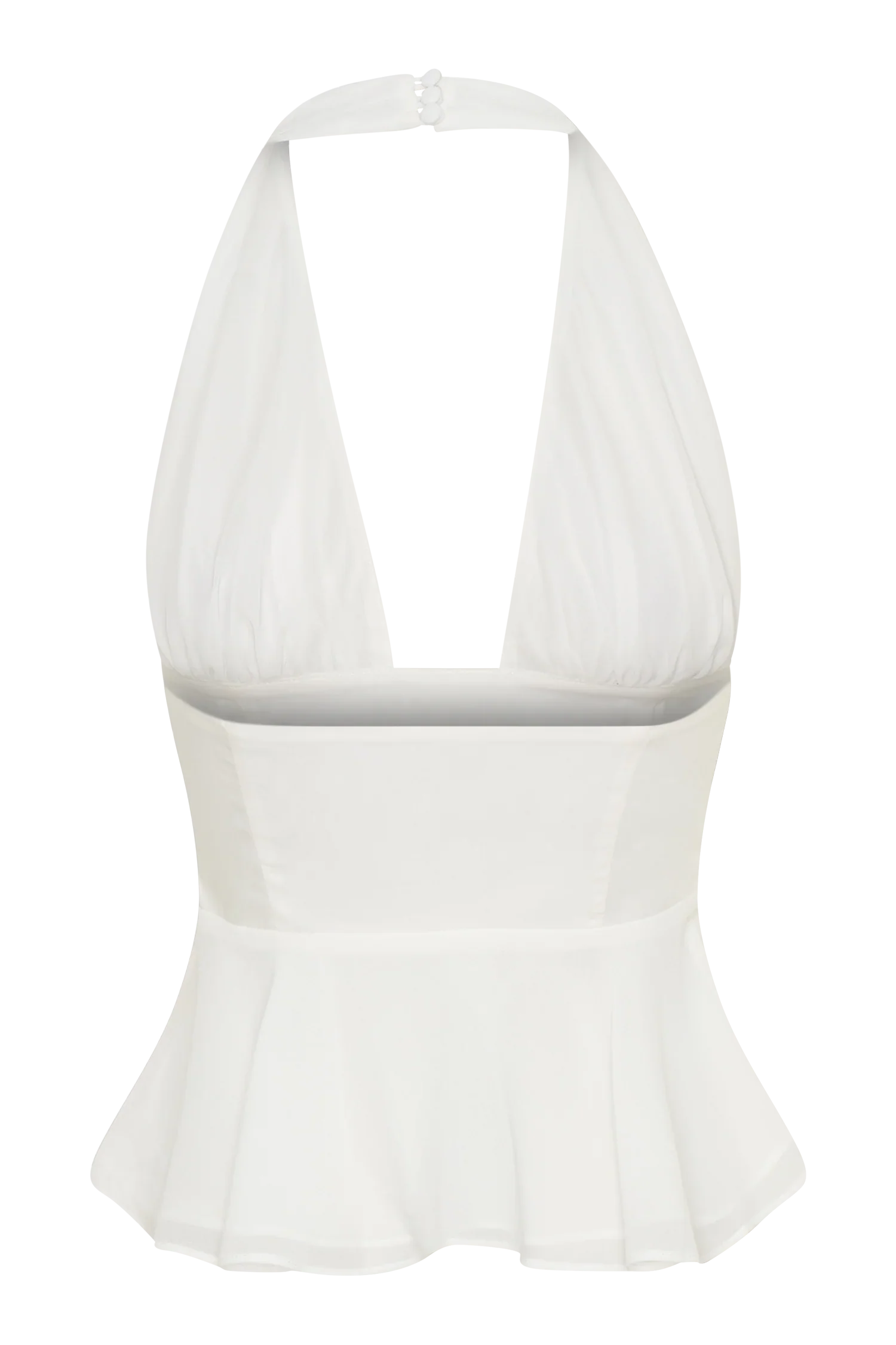 River Halter Neck Sleeveless Top White
