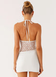 Enchant Lace Mini Dress Ivory