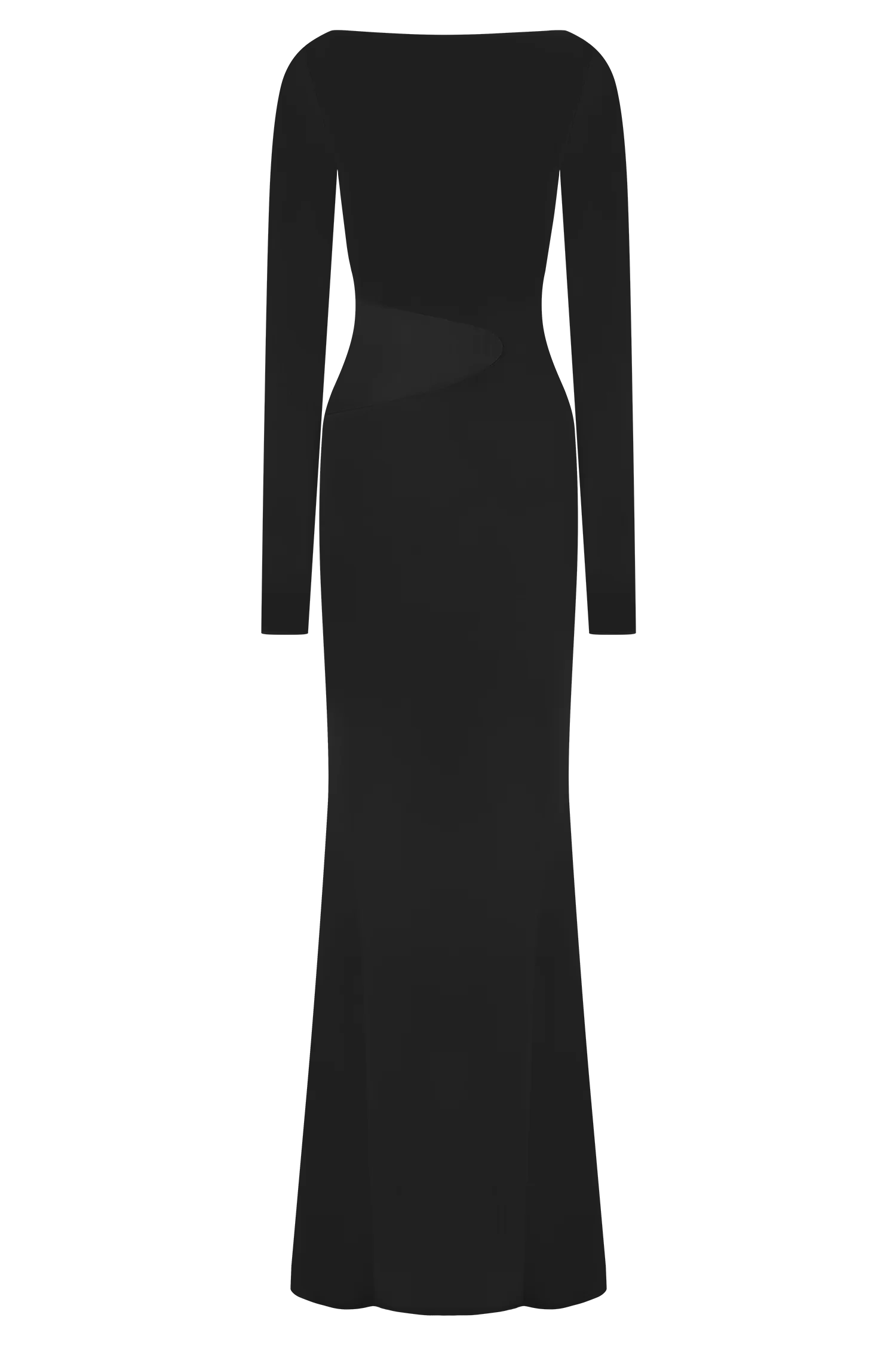 Megan Slinky And Mesh Maxi Dress Black