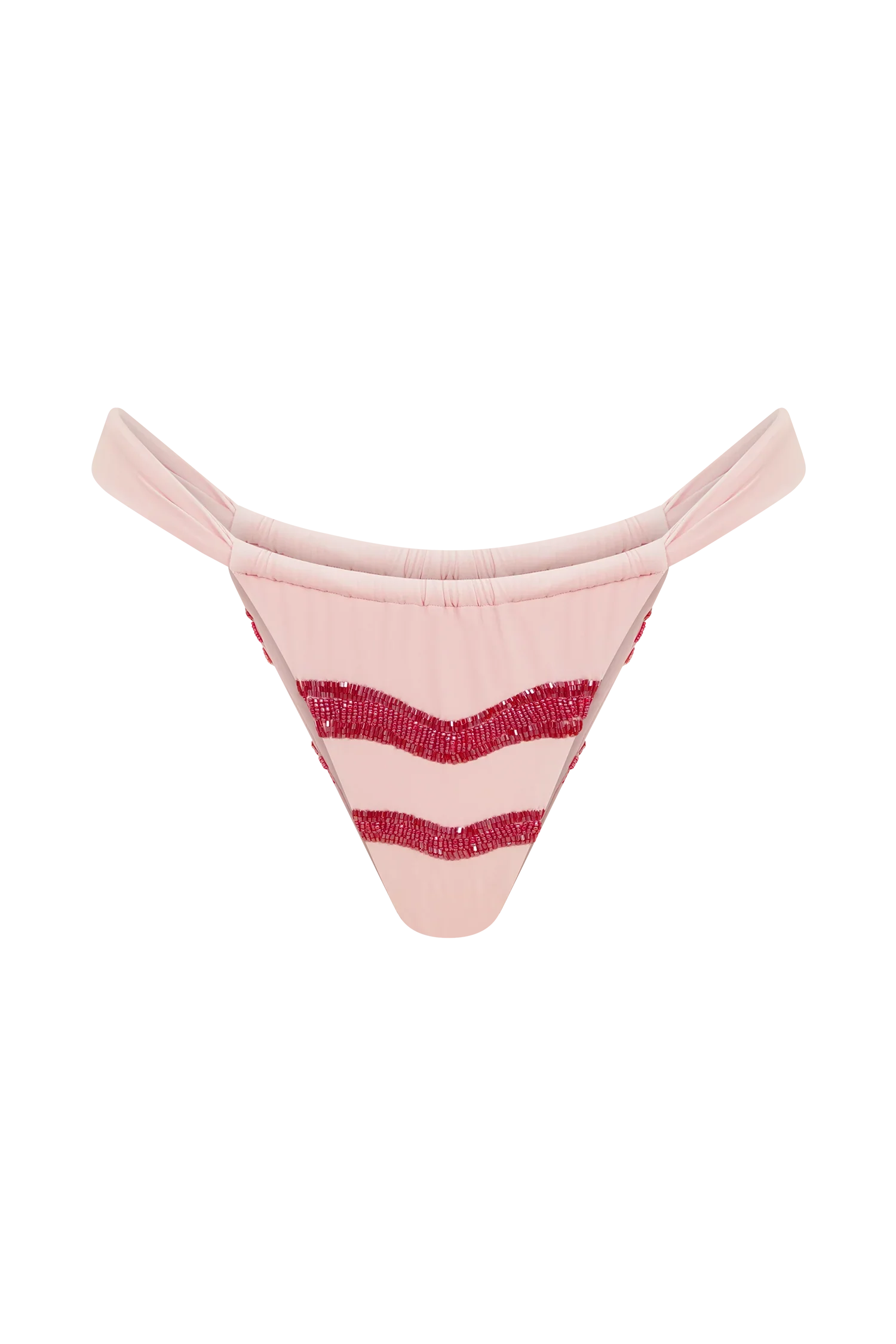 Robyn Beaded Bikini Bottom Pink