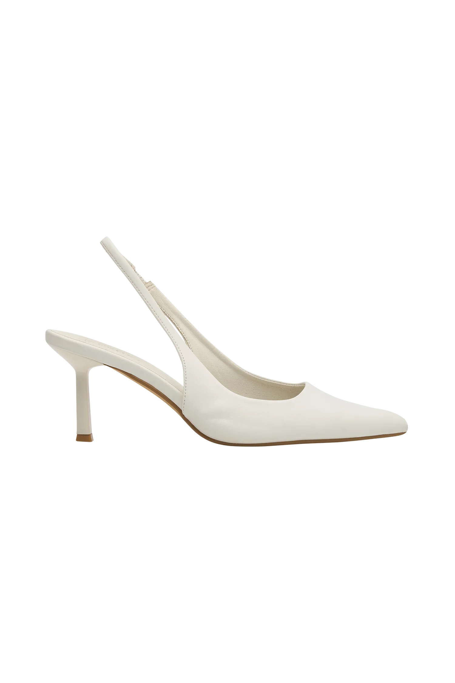 Dasha Sling Back Heels Ivory