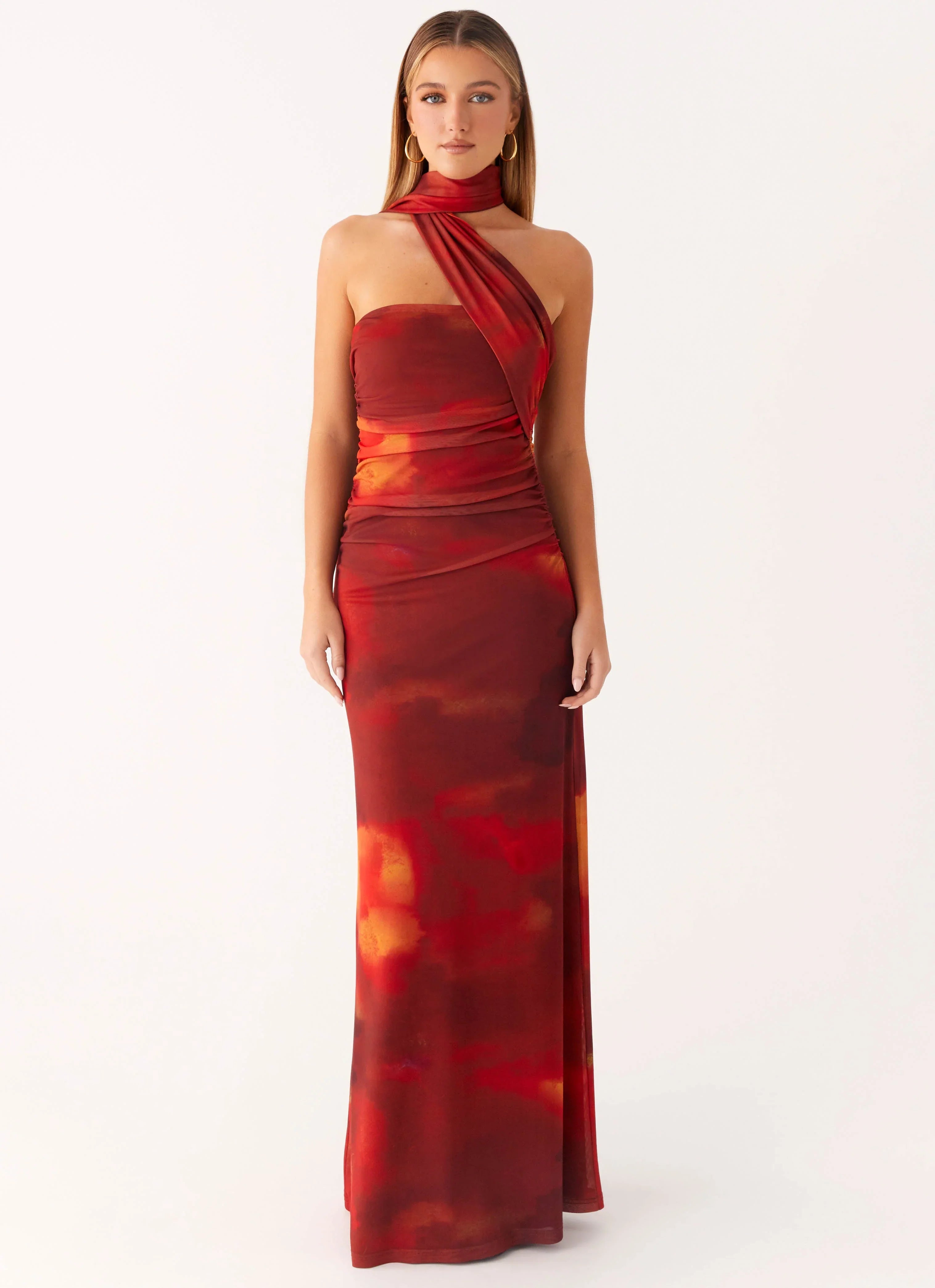 Songbird Maxi Dress Scarlet Blur