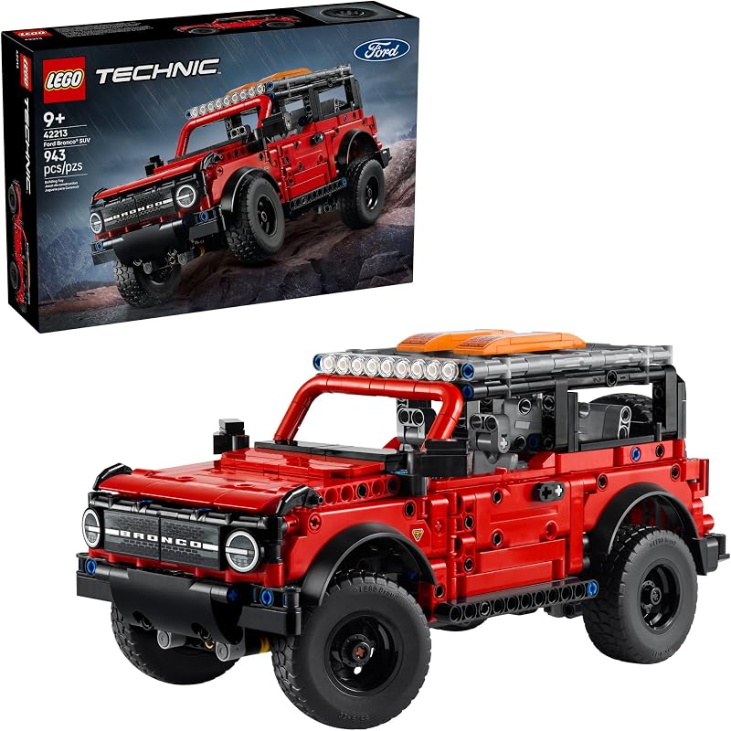LEGO Technic Kids Toy Car Building Kit for Boys and Girls Ages 10 Makes a Cool Birthday Gift Authentic Ford Trim Details 42213