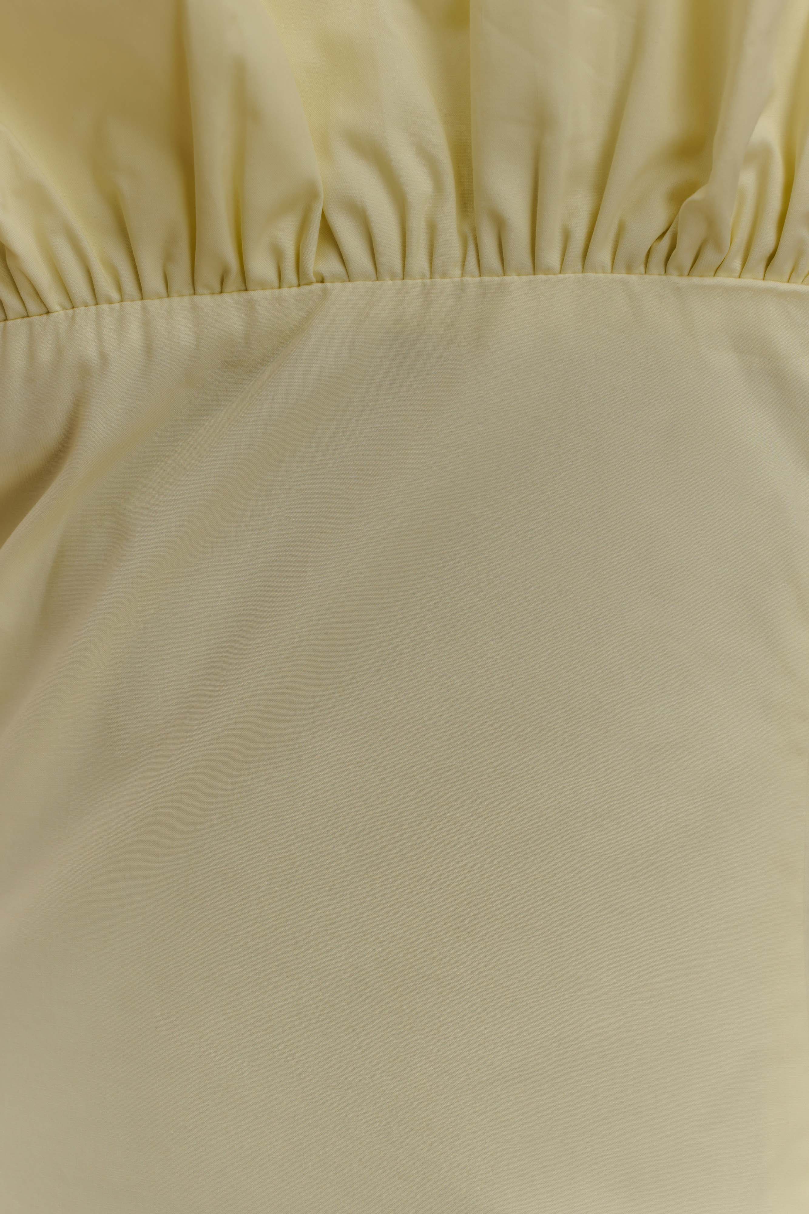 Janis Cotton Frill Maxi Dress Lemon