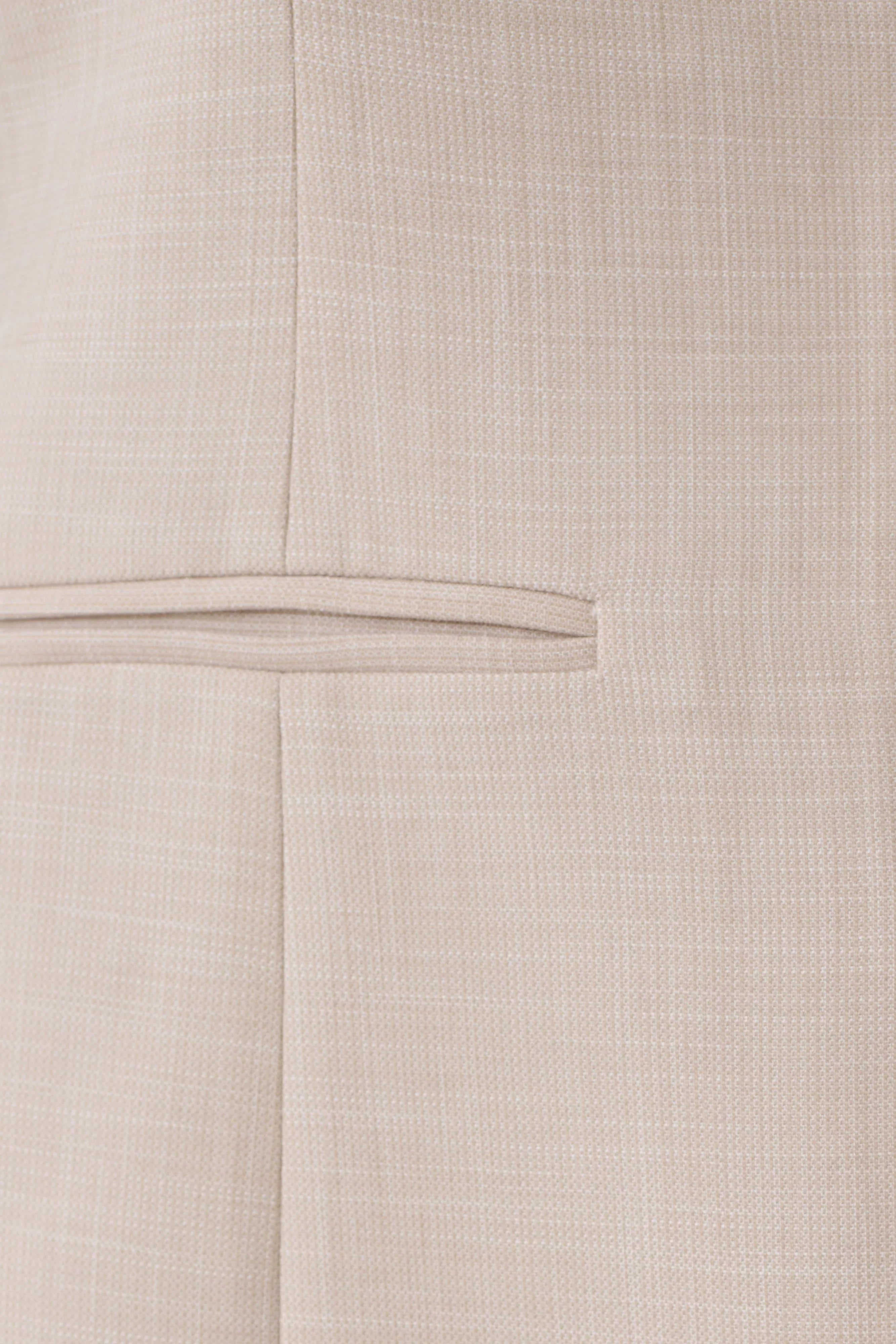 Solenne Collarless Suiting Blazer Natural Marle