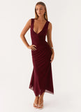 Murphy Maxi Dress Deep Maroon