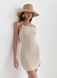 Cream Crochet Mini Dress