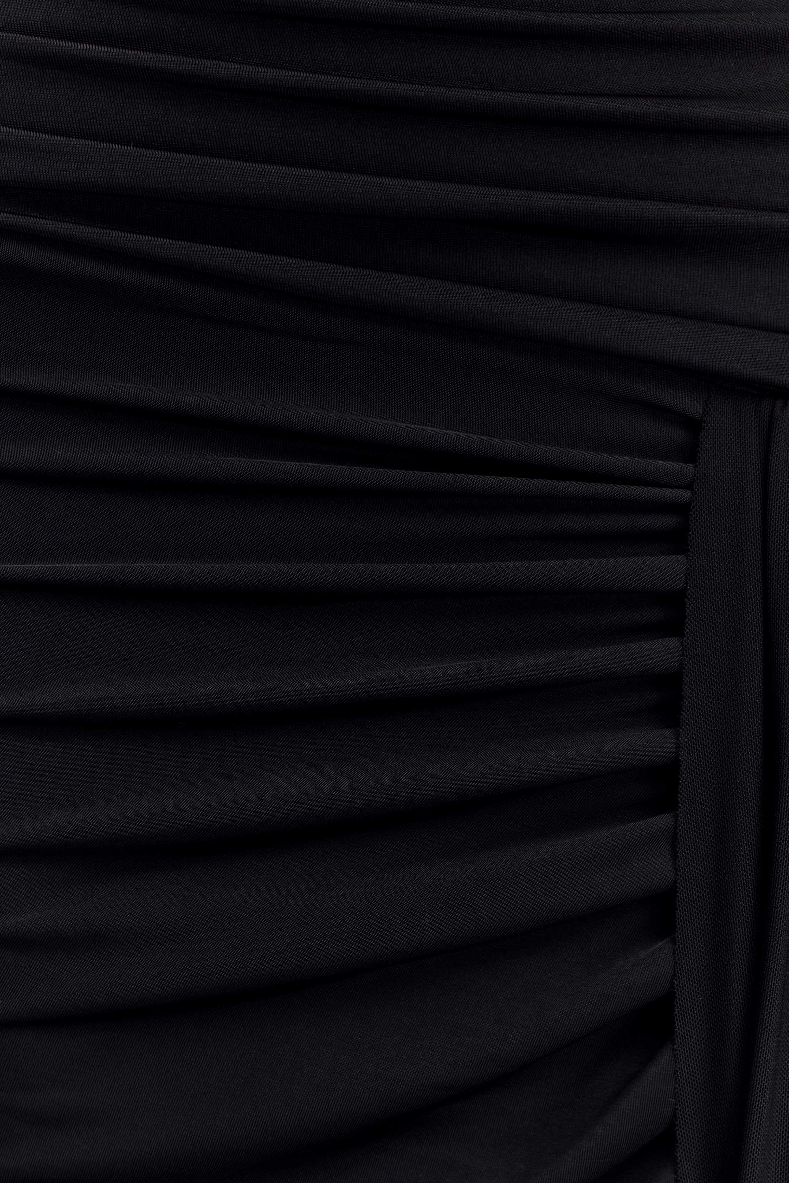 Calandra Slinky Maxi Skirt Black