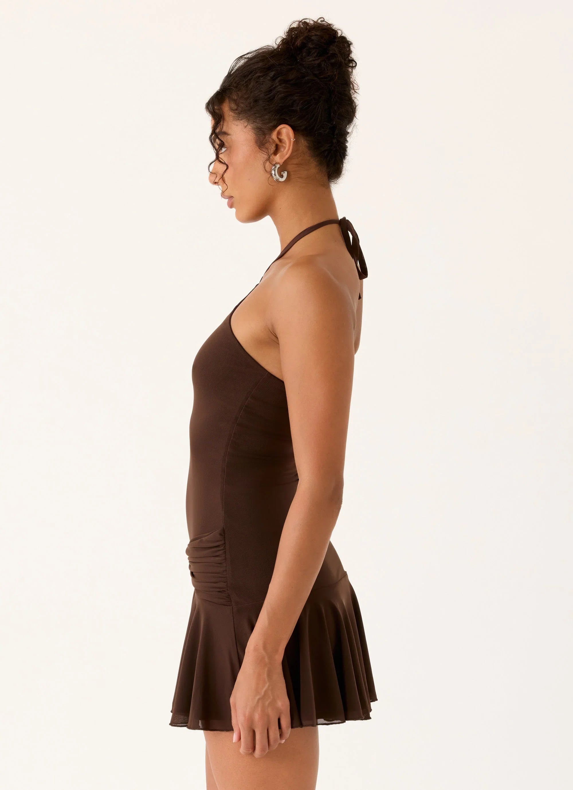 Elektra Mini Dress Chocolate