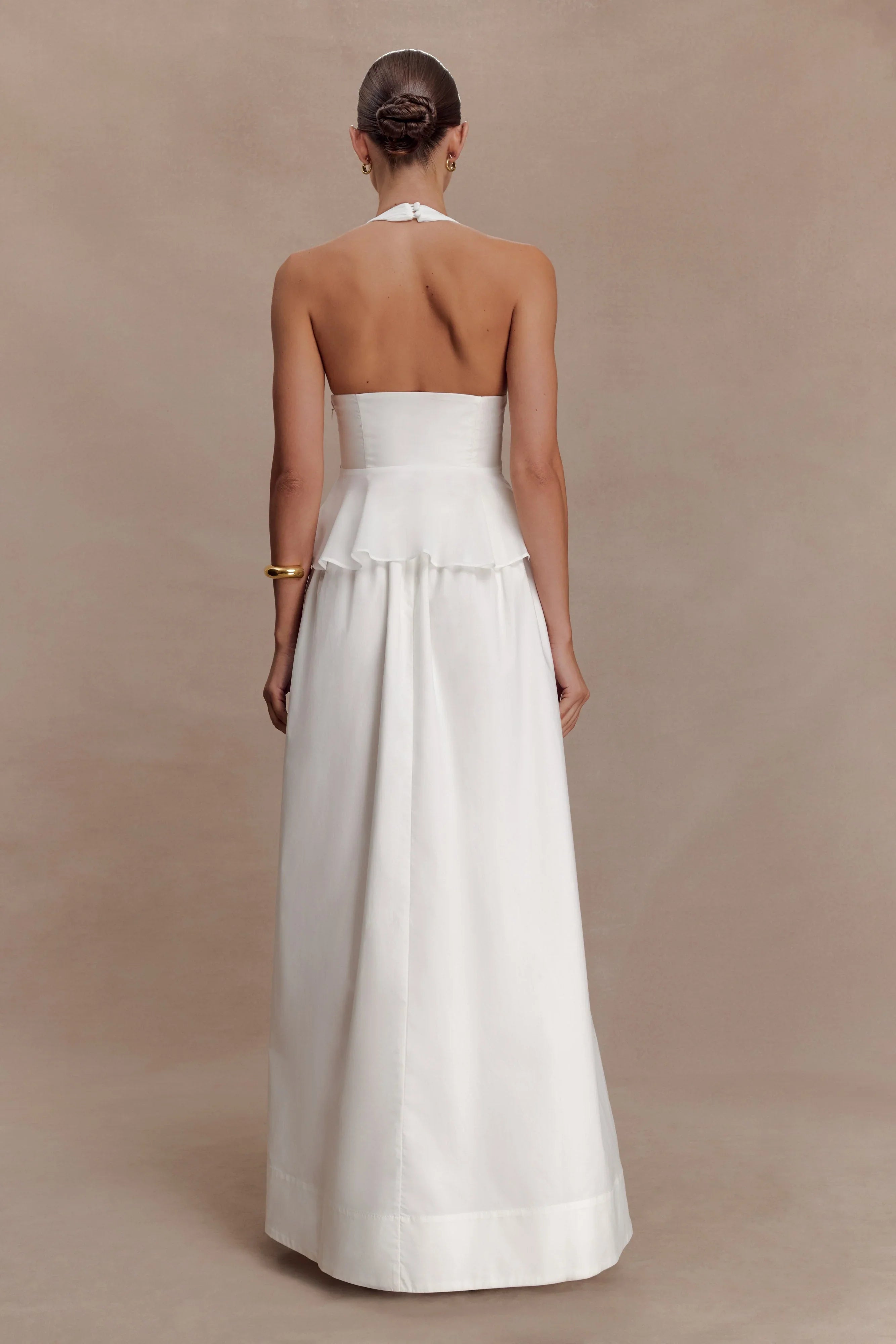 River Halter Neck Sleeveless Top White