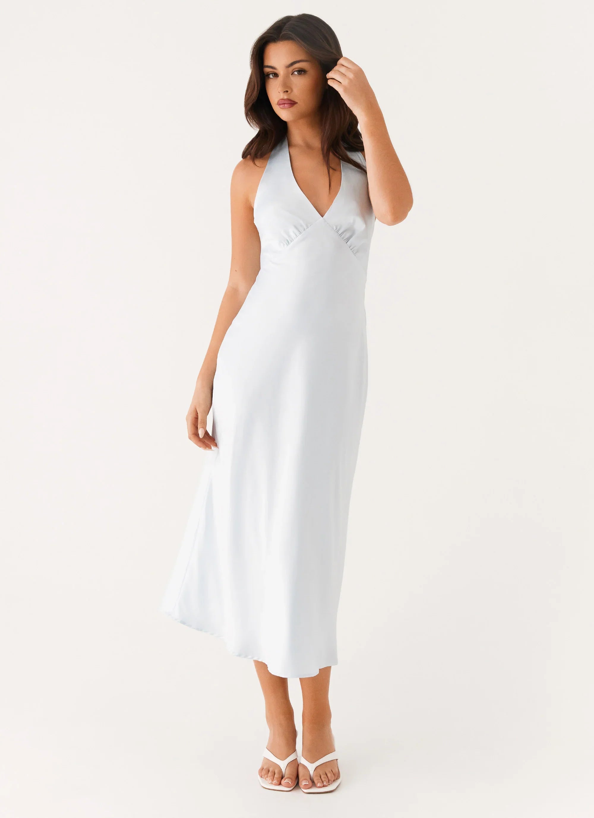 Heavy Hearted Midi Dress Blue