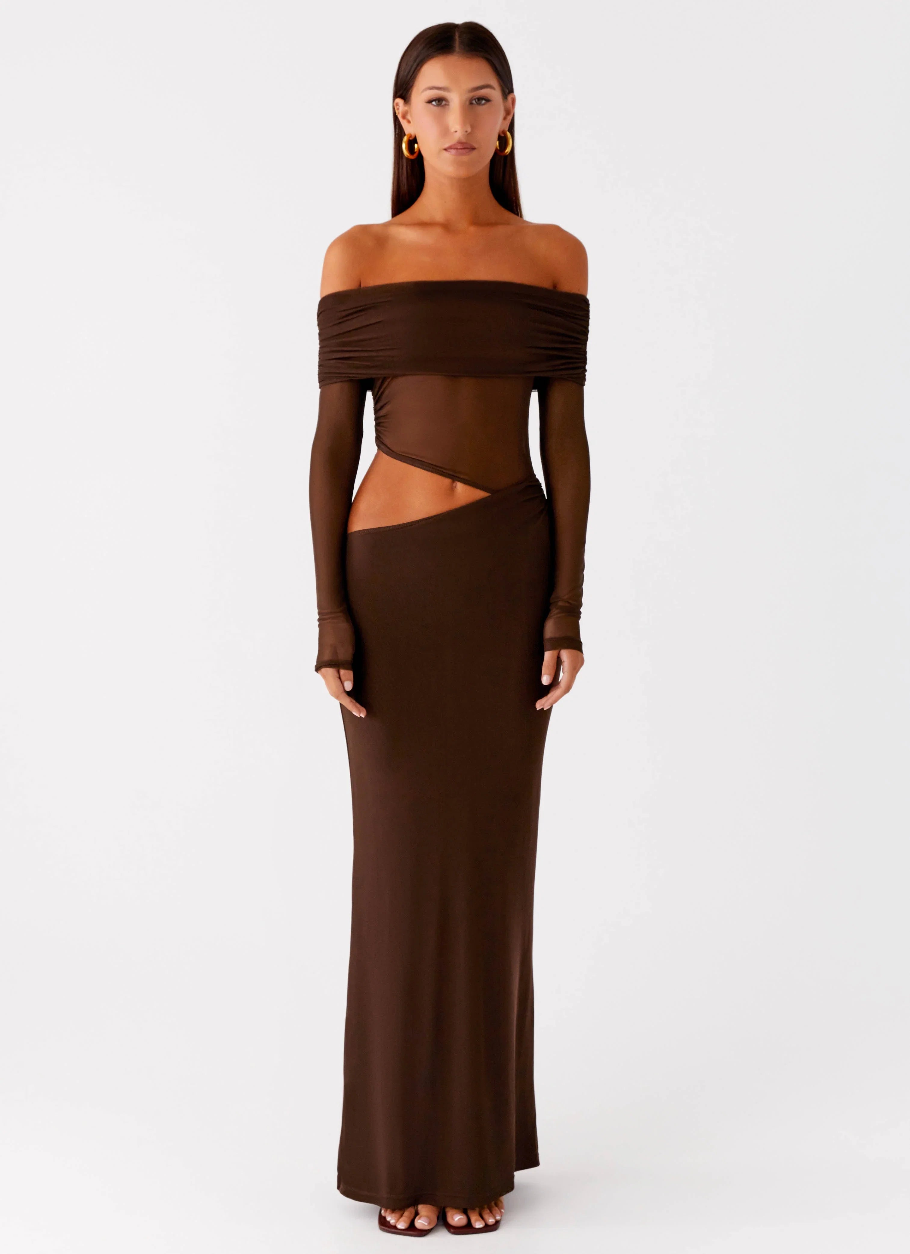 Emery Maxi Dress Chocolate