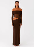 Emery Maxi Dress Chocolate