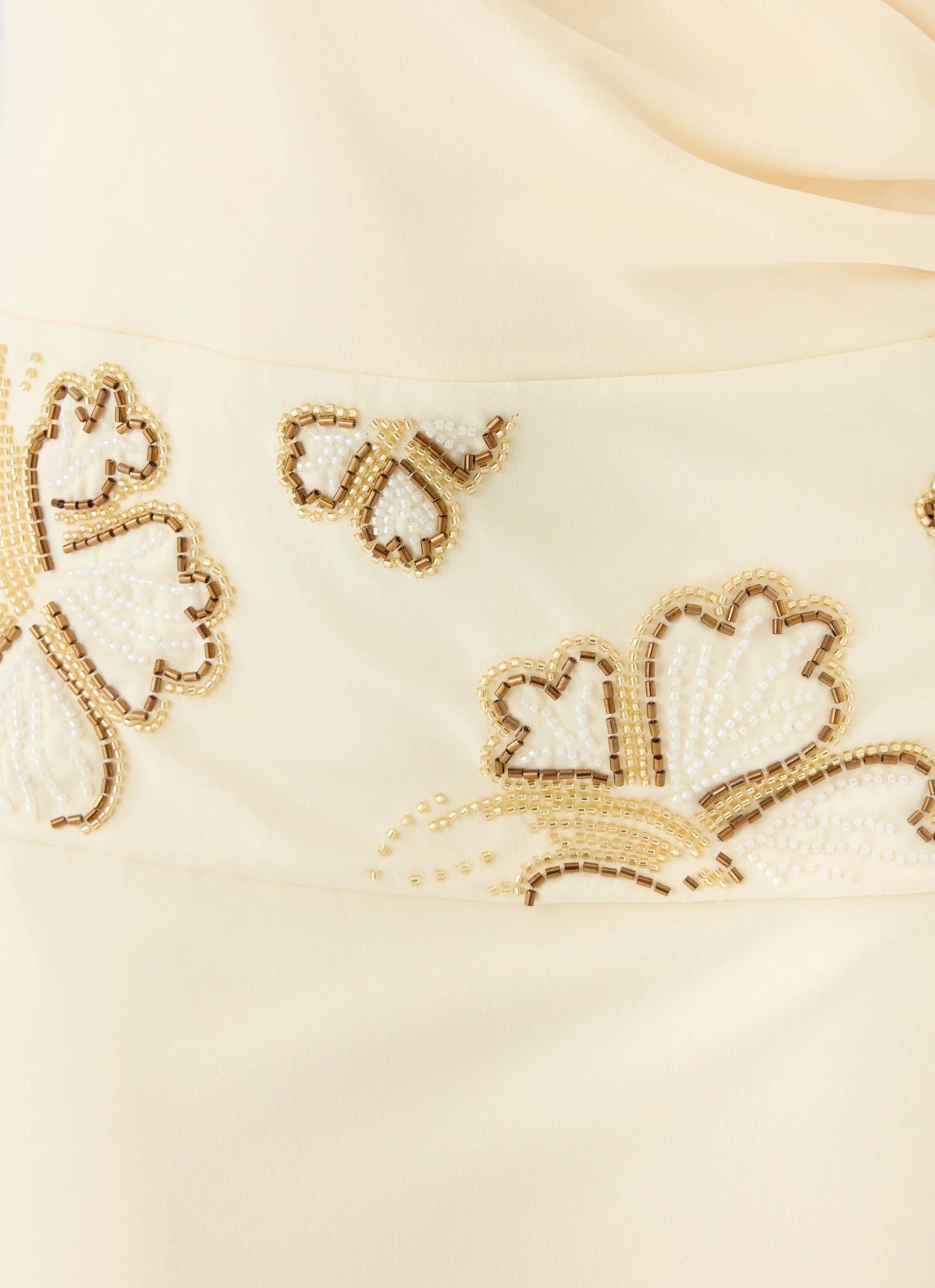 Sandrine Beaded Maxi Dress Yellow