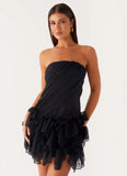 Arabian Nights Mini Dress Black