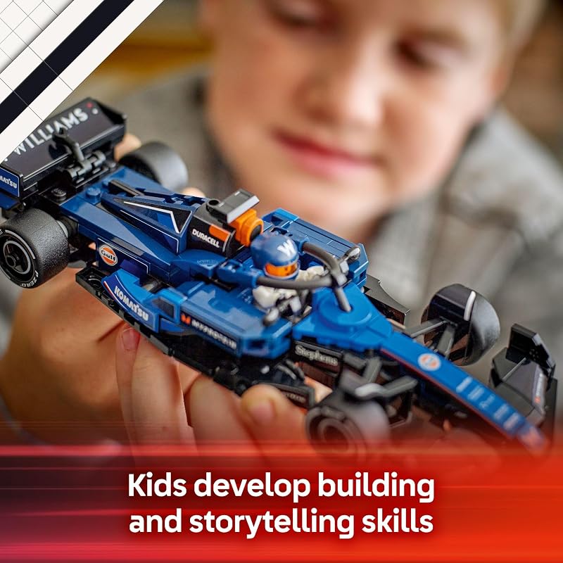 LEGO Speed Champions Williams Racing FW46 F1 Race Car Toy Building Set for Kids Boys Girls Ages 10 Toy Car for F1 Fans Gift Idea for Birthday 77249