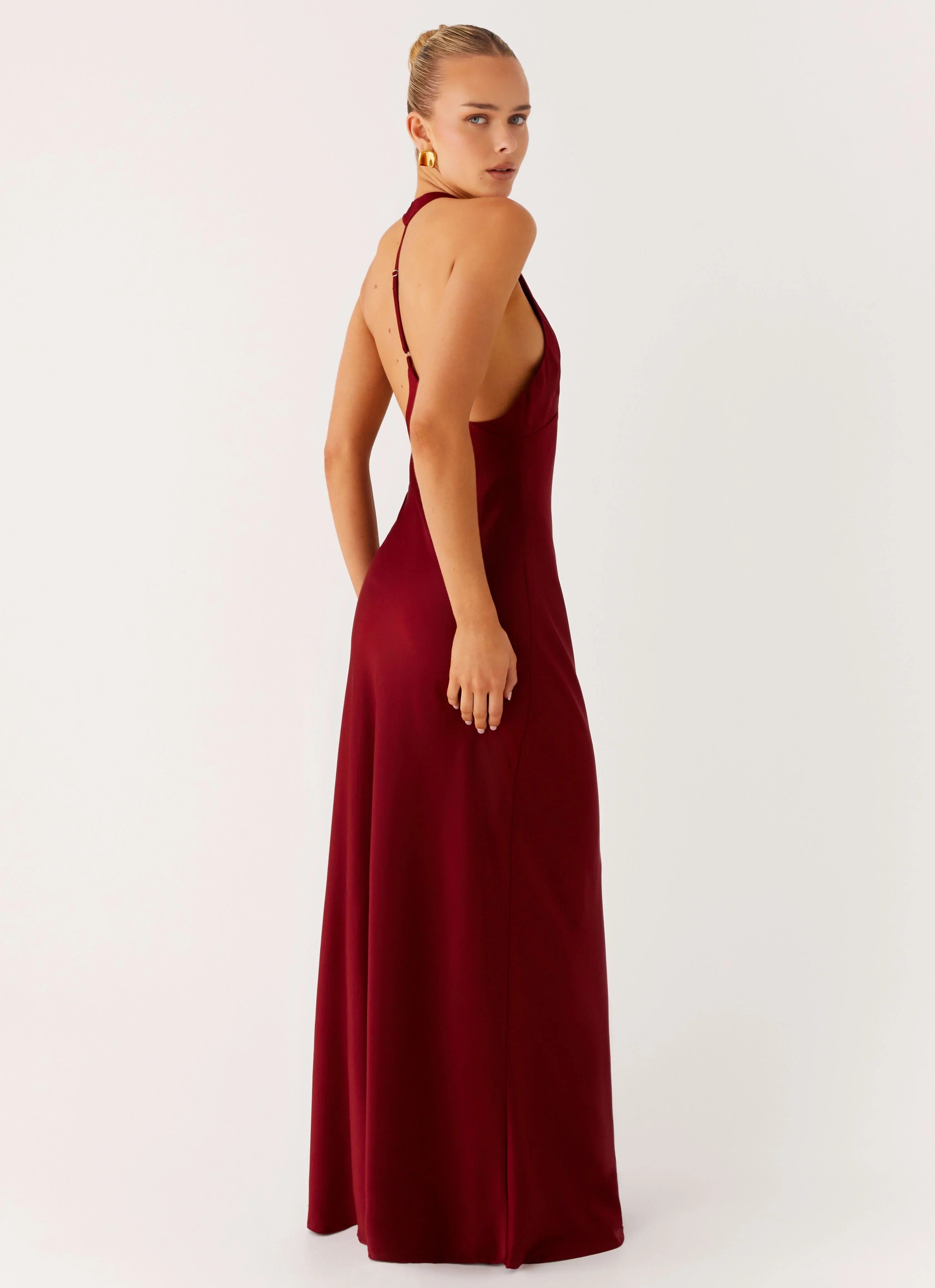 Angie Maxi Dress Burgundy
