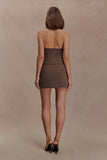 Effy Suiting Mini Skirt Cacao Brown