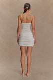 Laurie Twist Knit Mini Dress Ivory
