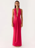 Emiliana Maxi Dress Red Magenta