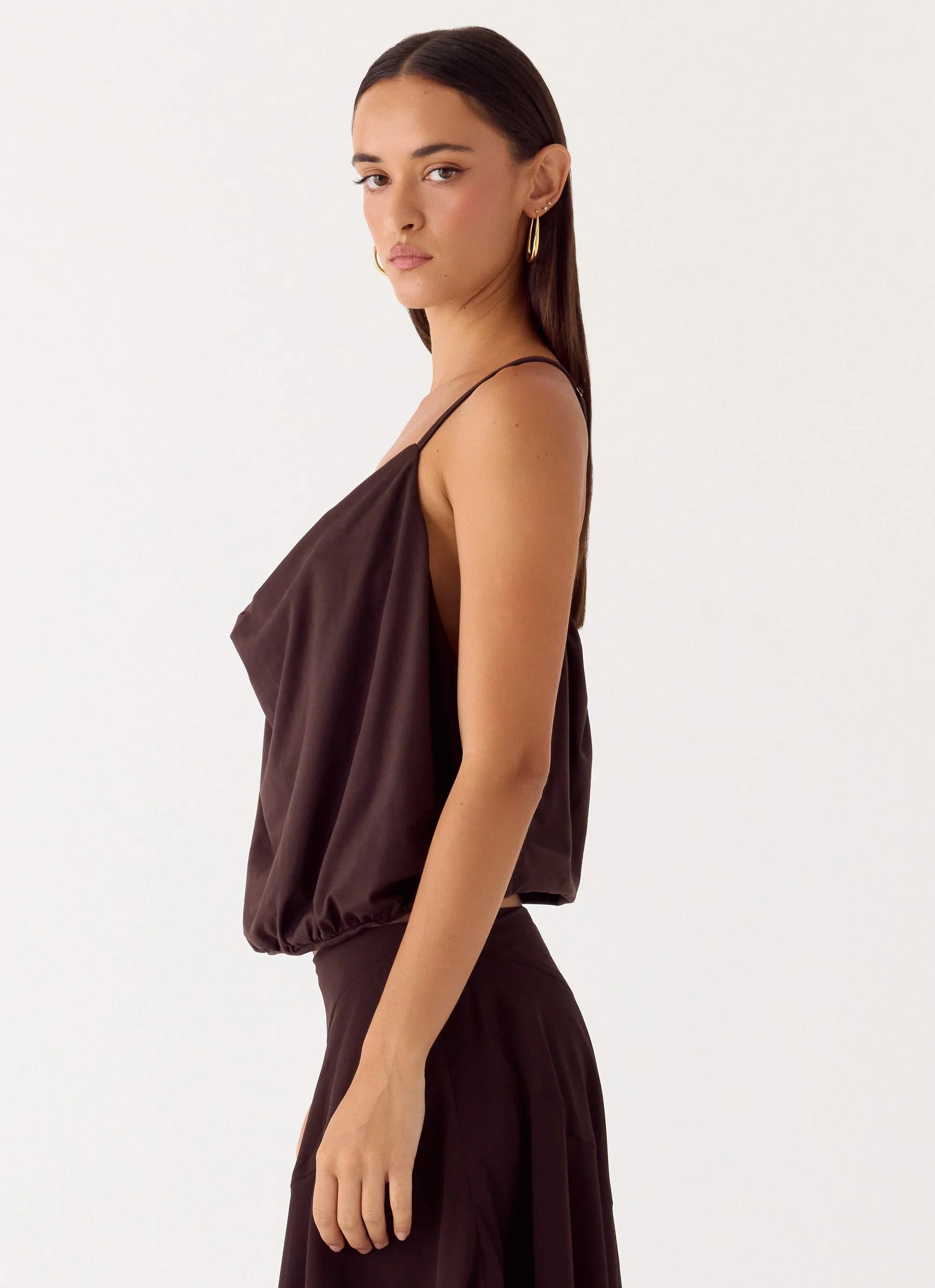 Yaz Top Chocolate Plum