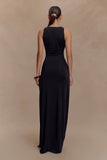 Kaiden Slinky Beaded Maxi Dress Black