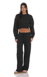 Cropped Jumper in Black