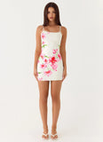 Zabrina Mini Dress Ivory Reef