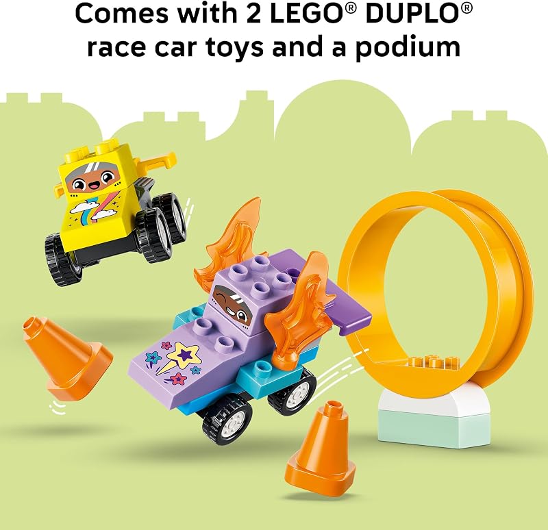 LEGO DUPLO 3 in 1 Creative Ramps with Vehicles 10478 Building Toys for Toddlers Ages 3 Car Toys Develops Fine Motor Skills W Larger Bricks 111 Pieces Gift for Birthdays